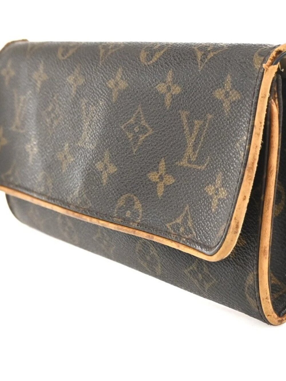 LOUIS VUITTON Pochette Twin GM 2Way Shoulder Bag Monogram Brown M51852 33KC733 - Picture 2 of 16